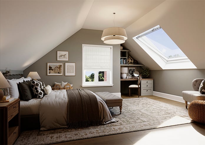 Lucerne Faux Silk, Arctic White - Twist&Fit Roman Blind - Image 7